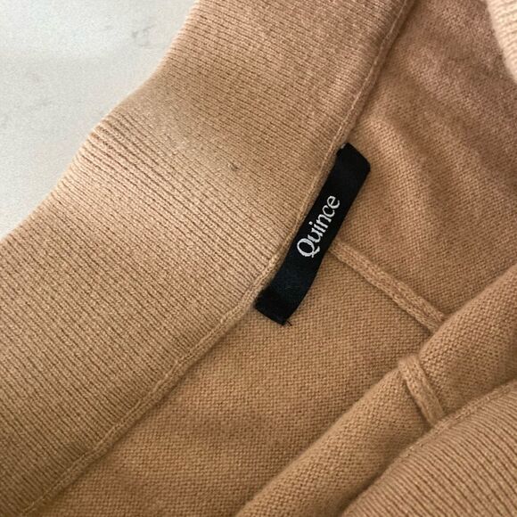 Quince 100% Mongolian Cashmere Joggers Camel Color L - Picture 6 of 6